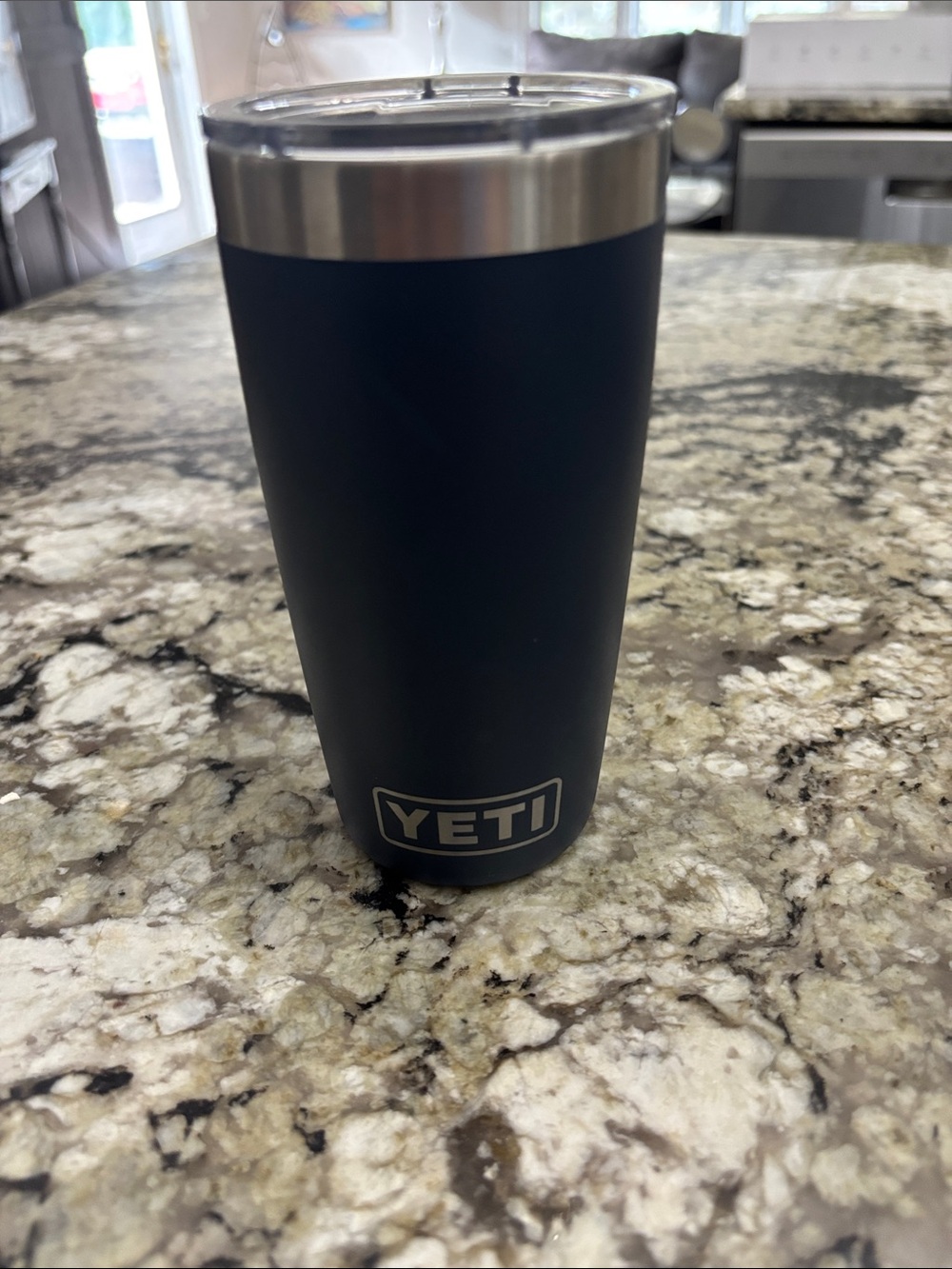 Yeti 10 oz navy rambler promo